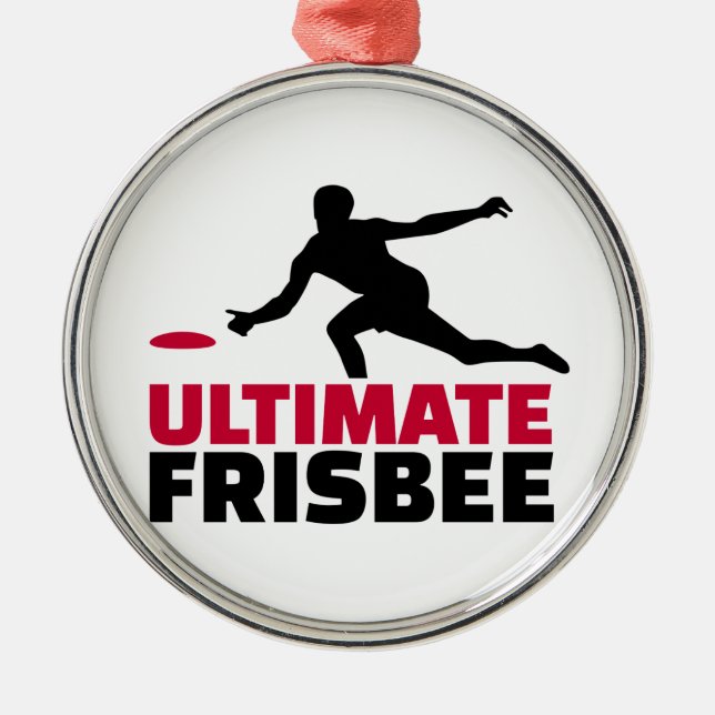 Entscheidender Frisbee Ornament Aus Metall (Vorne)