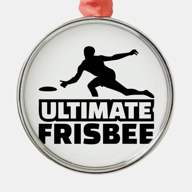 Entscheidender Frisbee Ornament Aus Metall (Vorne)