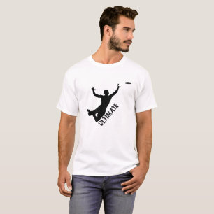 Entscheidender Frisbee-Silhouette-T - Shirt