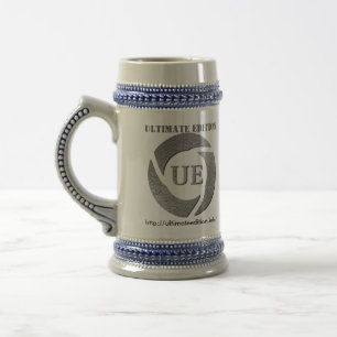 Entscheidendes Ausgaben-Bierstein-Blau Bierglas
