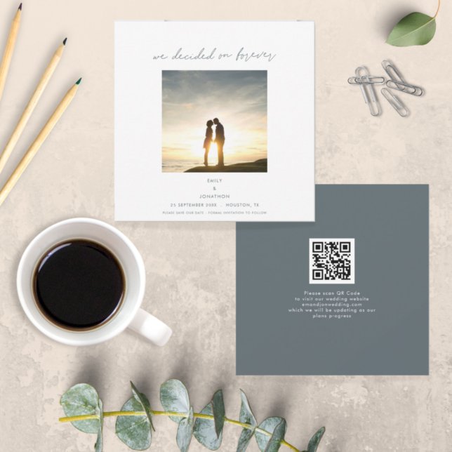 Entscheidet über Forever Foto QR Code Save the Dat Date (Von Creator hochgeladen)