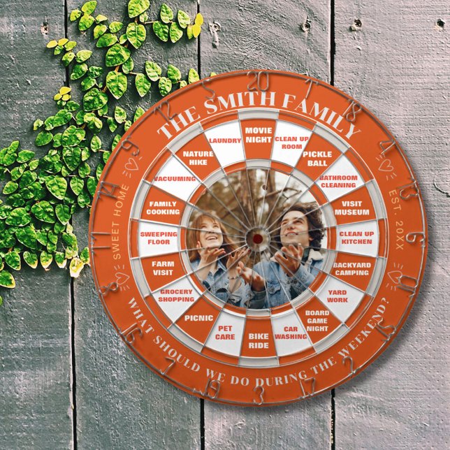 Entscheidung über die benutzerdefinierte Dartboard Dartscheibe (One dartboard serves two functions, you may play in traditional way, or use it for your weekend plan)