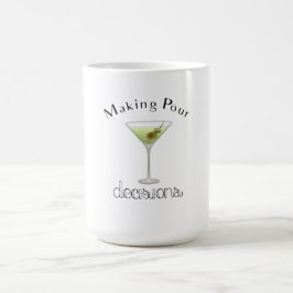 Entscheidungen mit Martini Glass treffen Verwandlungstasse