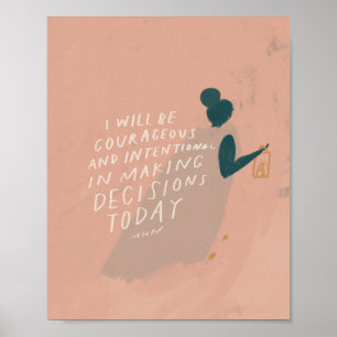 Entscheidungsfindung - inspirierendes Büroangebot Poster