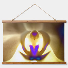 Entschlackendes Orchid-Design-Holz-Topped Wall-Tap Wandteppich Mit Holzrahmen