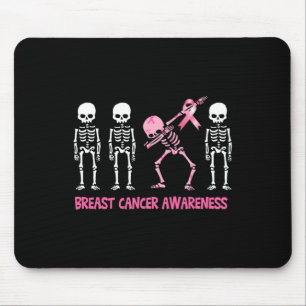 Entschlackung des Skeletts Rosa Ribbon Brustkrebs  Mousepad