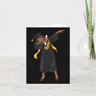 EntschlackungsCl von 2025 Black Girl Graduate Absc Karte