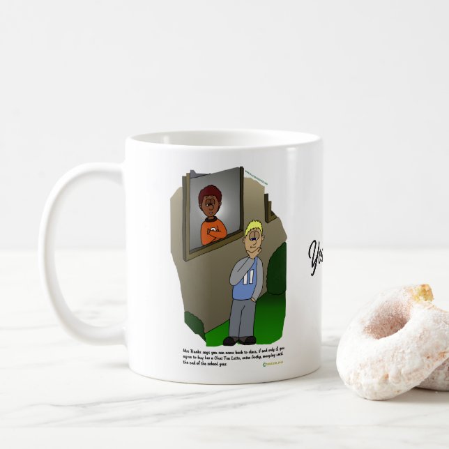 Entschließung Pt. 4-Chai Tea Latte Coffee Combo Ta Kaffeetasse (Mit Donut)