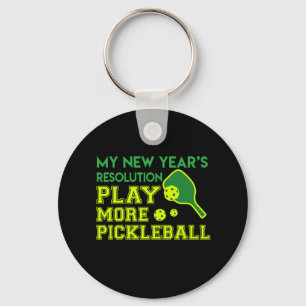 Entschließungs-Spiel Pickleball neues Jahr 2018 Schlüsselanhänger