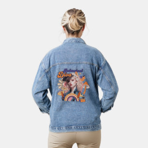Entschlossene Diva Vintage Retro 80er Damen Tag Jeansjacke