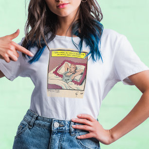 Entschlossene Frau Vintage Retro Romance Comic Buc Tri-Blend Shirt
