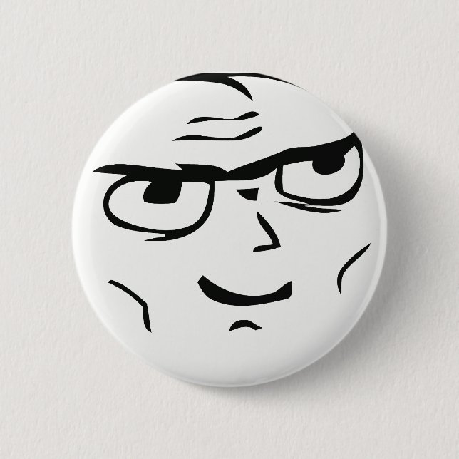 Entschlossener Typ Meme - Pinback Knopf Button (Vorderseite)