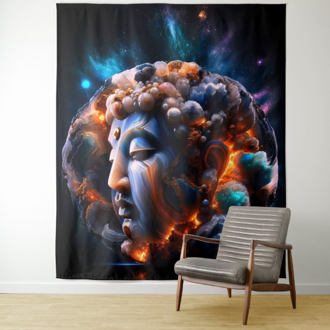 Entschlossenheit Buddha Wandteppich (Beispiel)