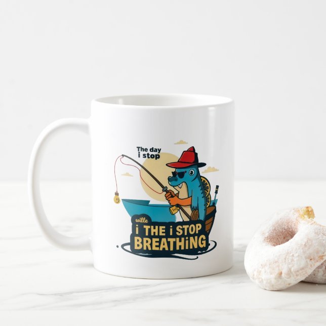 Entschlossenheit eines Fisherman Kaffeetasse (Mit Donut)