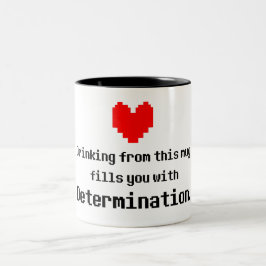 Entschlossenheit-Kaffee-Tasse Zweifarbige Tasse