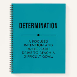 Entschlossenheit Notizbuch