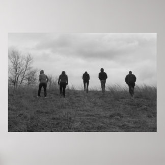 Entschlossenheit Schwarz-Weiß-Poster/ Druck Poster