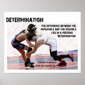ENTSCHLOSSENHEIT - WRESTLING POSTER