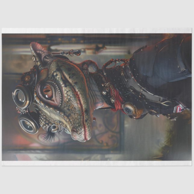 Entschlüsselung des viktorianischen Alligators Seidenpapier (Vorderseite)