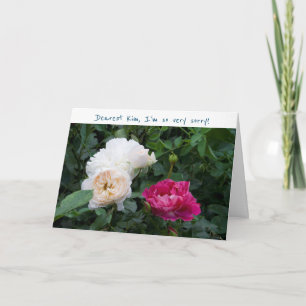 Entschuldige bitte, dass ich Rose eine elegante En Karte