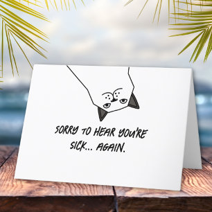 Entschuldige, dass du krank bist... Und wieder lus Karte