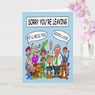 Entschuldige, dass du Verlasse Karte