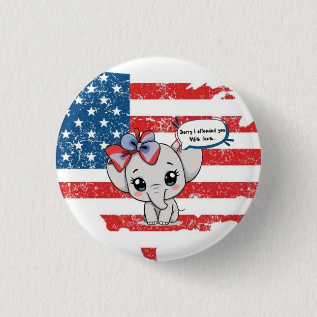 Entschuldige, dass ich dich mit Fakten beleidigt h Button (Vorderseite)