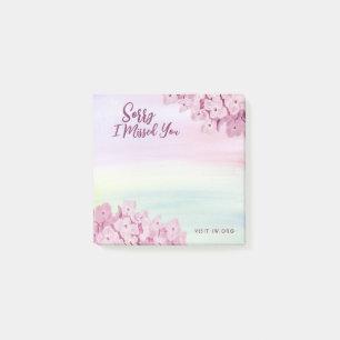 Entschuldige, dass ich dich vermisst habe post-it klebezettel