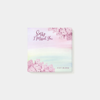 Entschuldige, dass ich dich vermisst habe post-it klebezettel