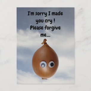 Entschuldige, dass ich dich zum Weinen gebracht ha Postkarte