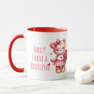 Entschuldige, dass ich einen Freund habe Tasse