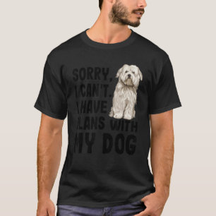 Entschuldige, dass ich mit meinem Coton de Tulear  T-Shirt