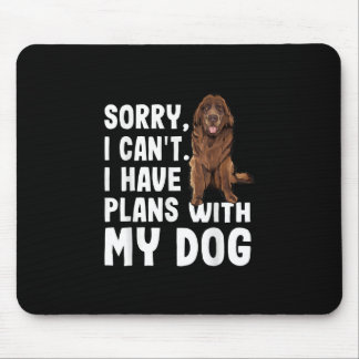 Entschuldige, dass ich mit meinem Neufundland-Hund Mousepad