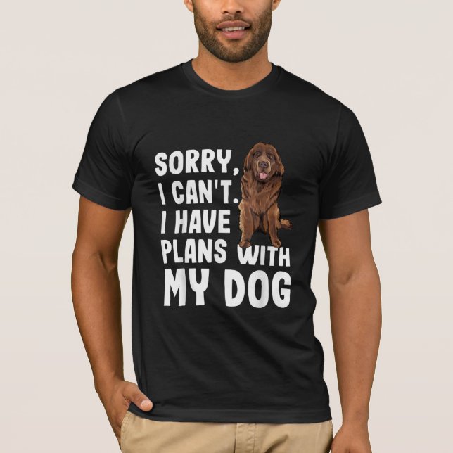 Entschuldige, dass ich mit meinem Neufundland-Hund T-Shirt (Vorderseite)