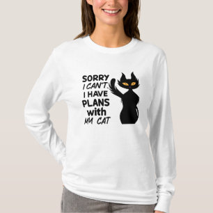 Entschuldige, dass ich mit meiner Katze keine Plän T-Shirt