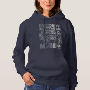 Entschuldige, dass ich nicht Gemein war, den Knopf Hoodie