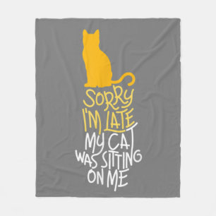 Entschuldige, dass ich spät dran bin fleecedecke