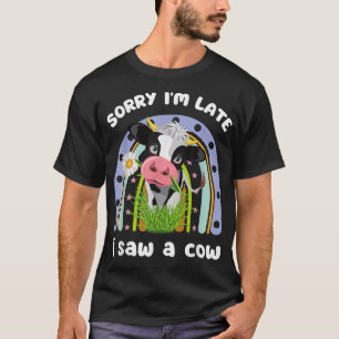 Entschuldige, dass ich spät in der Nacht eine cow T-Shirt