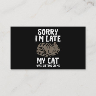 Entschuldige, dass ich zu spät auf meinem sonnigen visitenkarte