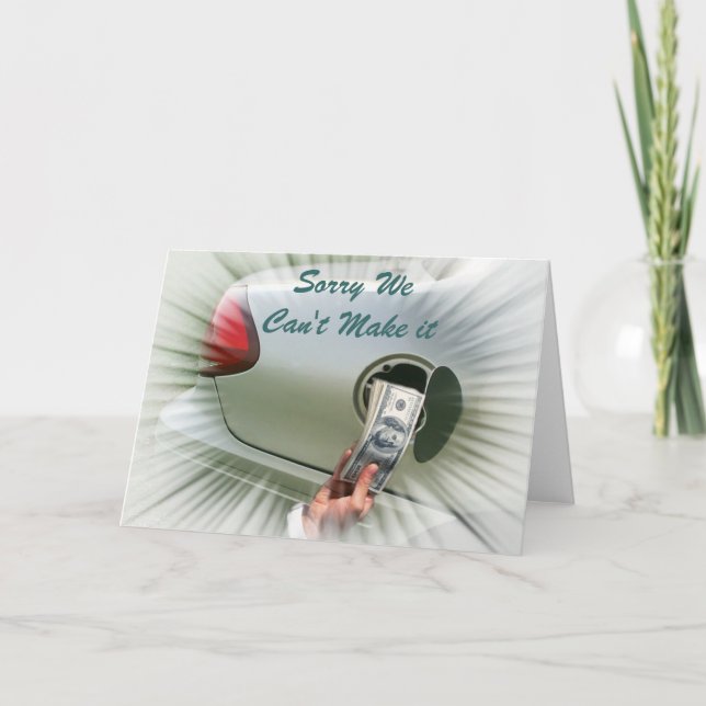 Entschuldige, dass wir keine Karte erstellen könne (Vorderseite)