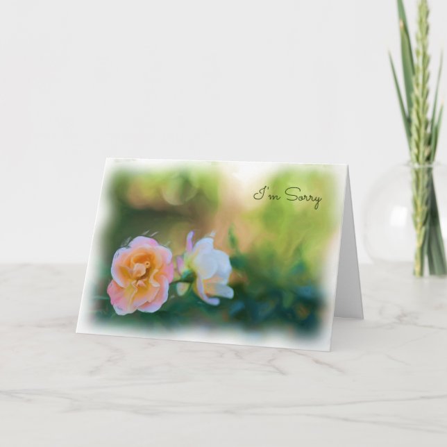 Entschuldige die Rosenkarte. Karte (Vorderseite)