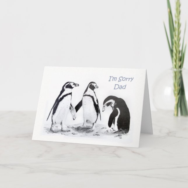 Entschuldige die Vater Card Karte (Vorderseite)