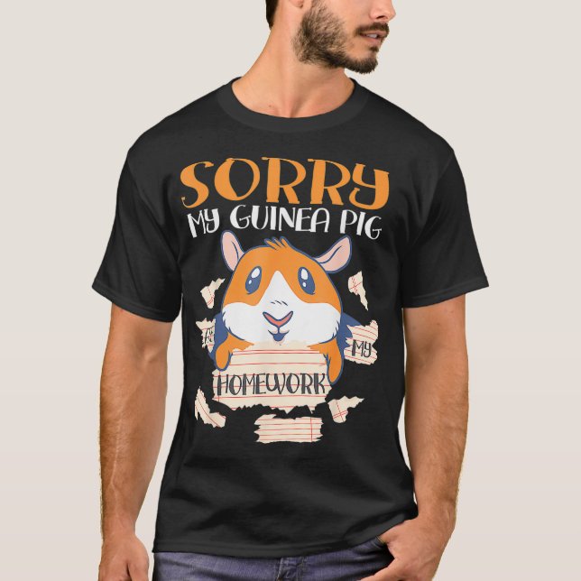 Entschuldige meine Guinea, meine Hausaufgaben zu s T-Shirt (Vorderseite)