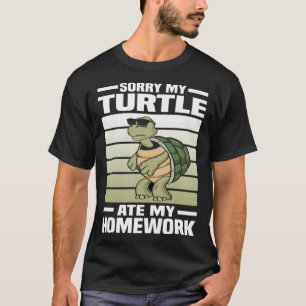 Entschuldige meine Schildkröte bei meiner Hausaufg T-Shirt