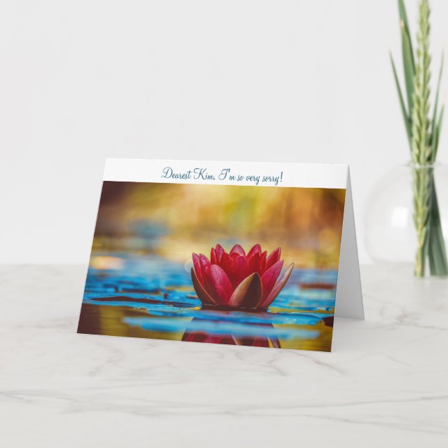 Entschuldigen Sie bitte die Entschuldigungskarte f Karte (Vorderseite)