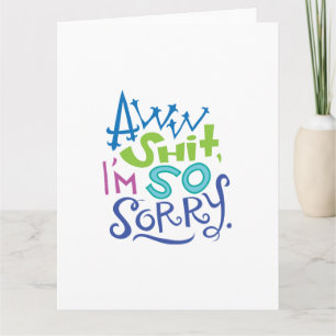 Entschuldigen Sie bitte die Entschuldigungskarte Karte