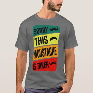 Entschuldigen Sie, dass dieser Schnurrbart lustige T-Shirt