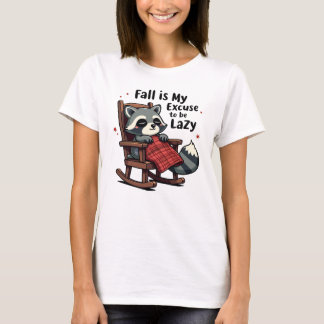 Entschuldigen Sie, dass Sie Lazy - Raccoon in Rock T-Shirt