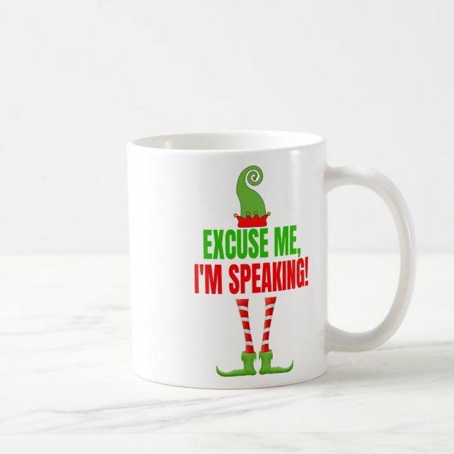 Entschuldigen Sie, ich#39;m Speaking Funny Kamala  Kaffeetasse (Rechts)