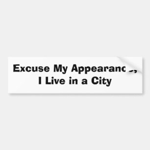 Entschuldigen Sie meinen Auftritt, ich leben in Autoaufkleber